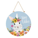 Bunny Blooms Floral Bunny , 18" Door Decor