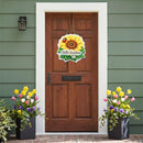 Sunflower Burst Door Decor