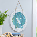 Coastal Door Decor Shell Monogram 18" X