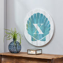 Coastal Door Decor Shell Monogram 18" X