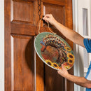 Harvest Blossom Turkey Wood Door Decor, 18"