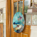 Seaside Retreat Wood Round Door Decor, Alligator, 18"