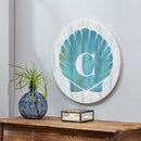 Coastal Door Decor Shell Monogram 18" C