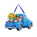 Blue Truck Fresh Market Door Decor