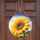 Golden Sunflower Field Door Decor