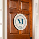 Coastal Door Decor Monogram White 18" M