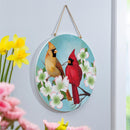 What She Shed Twin Cardinals, 18" Door Décor