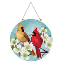 What She Shed Twin Cardinals, 18" Door Décor