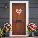 Lovebirds in Bloom Shaped Door Decor