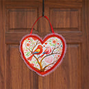 Lovebirds in Bloom Shaped Door Decor