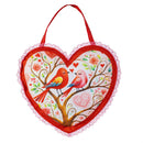 Lovebirds in Bloom Shaped Door Decor