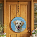 Pet Central Dog Wood Round Door Decor, Labrador Retriever, 18"