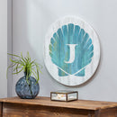 Coastal Door Decor Shell Monogram 18" J