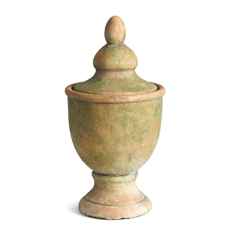 NAPA Home & Garden, WEATHERED GARDEN LIDDED URN SMALL,DG408