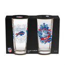 Buffalo Bills 16oz Glass pint, Set of 2