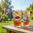 University of Arkansas 16oz Glass pint, Set of 2