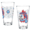 Tennessee Titans 16oz Glass pint, Set of 2