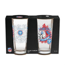 Tennessee Titans 16oz Glass pint, Set of 2