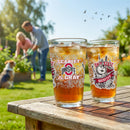Ohio State University 16oz Glass pint, Set of 2