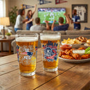 New England Patriots 16oz Glass pint, Set of 2