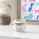 Hillside Pasture Pet Drinkware Gift Set Ceramic Cup with Quick Dry Towel, Dogtrovert, 10oz, Box
