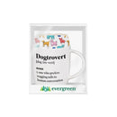 Hillside Pasture Pet Drinkware Gift Set Ceramic Cup with Quick Dry Towel, Dogtrovert, 10oz, Box