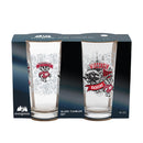 University of Wisconsin-Madison 16oz Glass pint, Set of 2