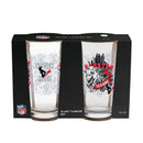 Houston Texans 16oz Glass pint, Set of 2