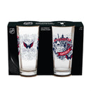 Washington Capitals 16oz Glass pint, Set of 2