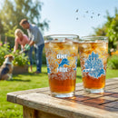 Detroit Lions 16oz Glass pint, Set of 2
