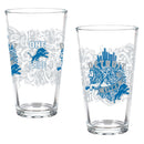 Detroit Lions 16oz Glass pint, Set of 2
