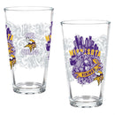 Minnesota Vikings 16oz Glass pint, Set of 2