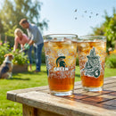 Michigan State University 16oz Glass pint, Set of 2