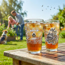 Purdue University 16oz Glass pint, Set of 2