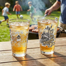 Purdue University 16oz Glass pint, Set of 2