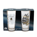 Purdue University 16oz Glass pint, Set of 2