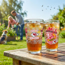 Kansas City Chiefs 16oz Glass pint, Set of 2