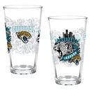 Jacksonville Jaguars 16oz Glass pint, Set of 2