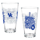 University of Kentucky 16oz Glass pint, Set of 2