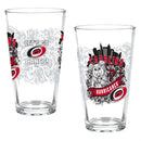 Carolina Hurricanes 16oz Glass pint, Set of 2