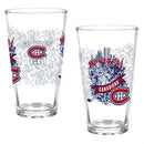 Montreal Canadiens 16oz Glass pint, Set of 2