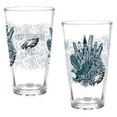 Philadelphia Eagles 16oz Glass pint, Set of 2
