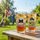 University Of Michigan 16oz Glass pint, Set of 2