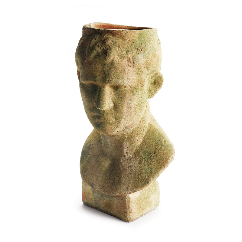 NAPA Home & Garden, WEATHERED GARDEN MALE BUST PLANTER,DJ248