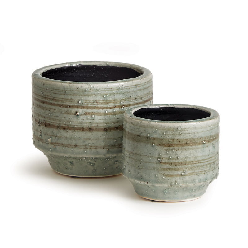 NAPA Home & Garden, FERRIS FOOTED POTS, SET OF 2,DJ424GR