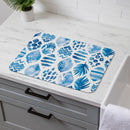 Blue Coastal Coral Sea Drying Mat, 20"x15"