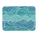 Blue Coastal Make Waves Drying Mat, 20"x15"
