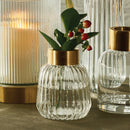 NAPA Home & Garden, JASPER FLUTED GLASS VASE 4.25",DW202