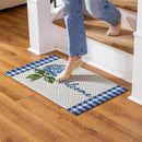 Welcome Blue Hydrangea Embossed Mat