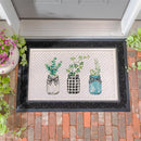 Welcome Farmhouse Jar Trio Embossed Mat